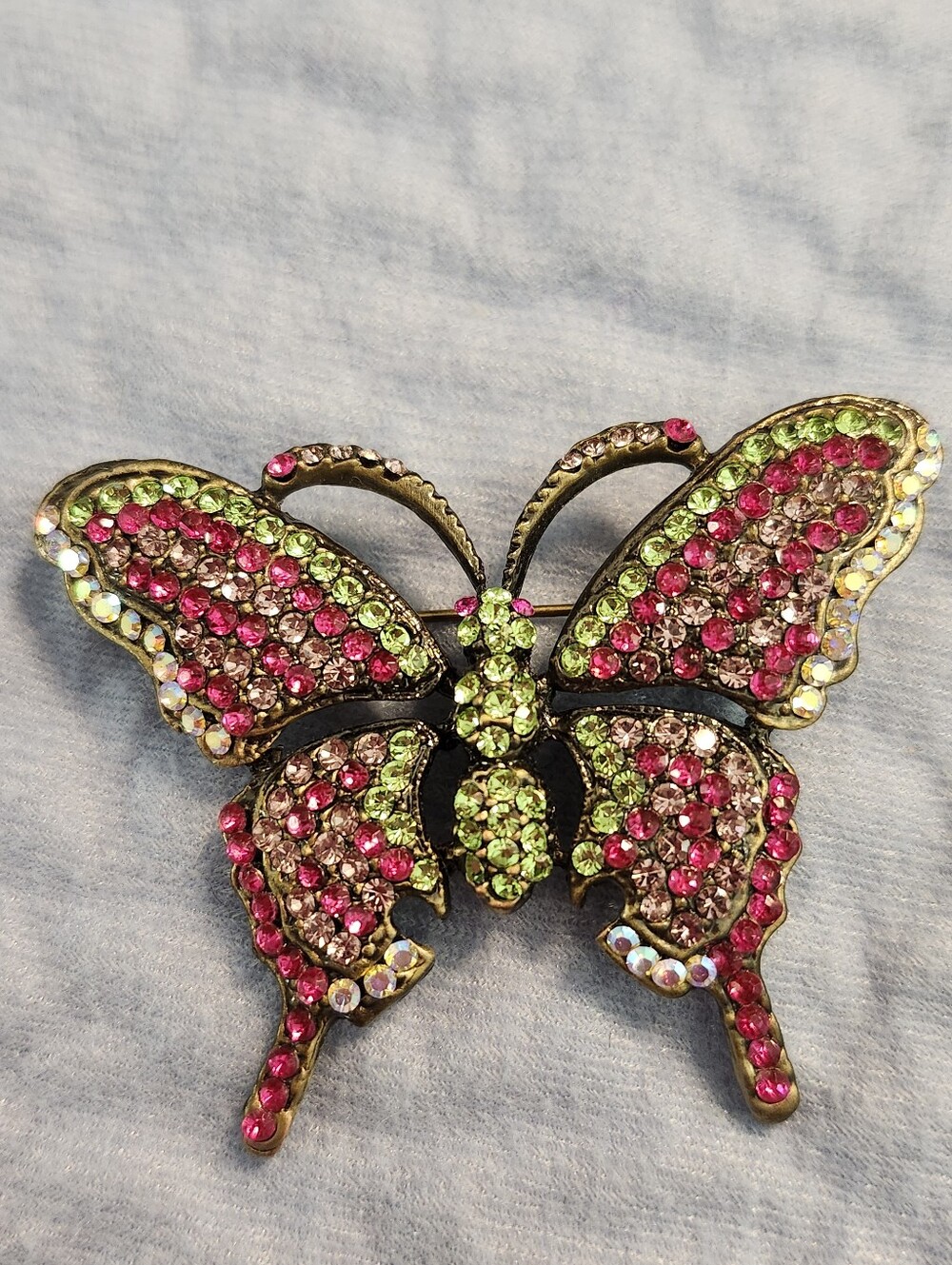 Butterfly Crystal Brooch